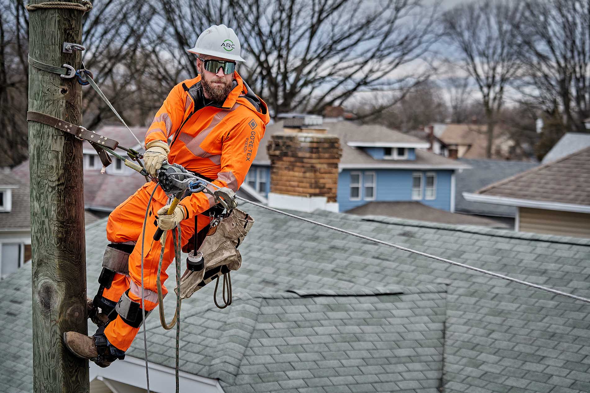 man climbing