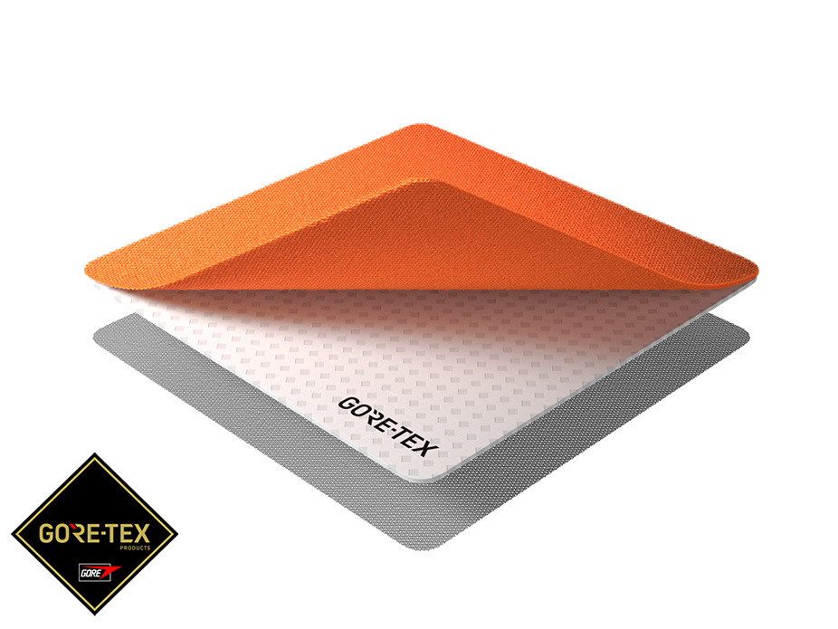 hi-vis orange 2-layer GORE-TEX technology