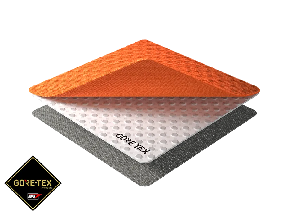 Orange 2-Layer GORE-TEX PYRAD technology